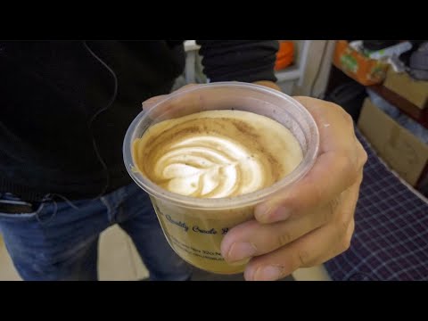 HỌC PHA CHẾ - BÀI 26 - CÀ PHÊ LATTE KHÔNG DÙNG MÁY | latte art without coffee machine