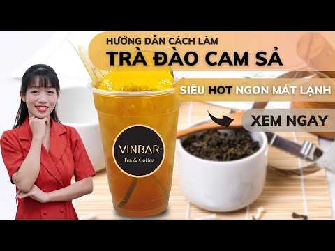 Hướng Dẫn Cách Làm Trà Đào Cam Sả Mát Lạnh Thơm Ngon Chuẩn Vị The Coffee House | VINBAR