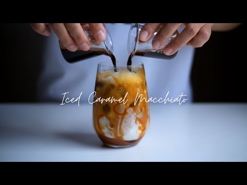 Cách pha chế Caramel Macchiato | Iced Caramel Macchiato Recipe | Lilo Kitchen